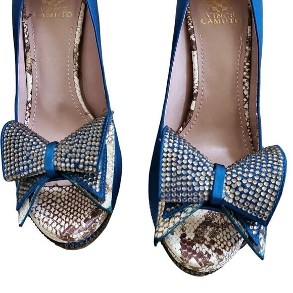 VINCE CAMUTO RHINESTONE HEELS SIZE 10 - Picture 10 of 13